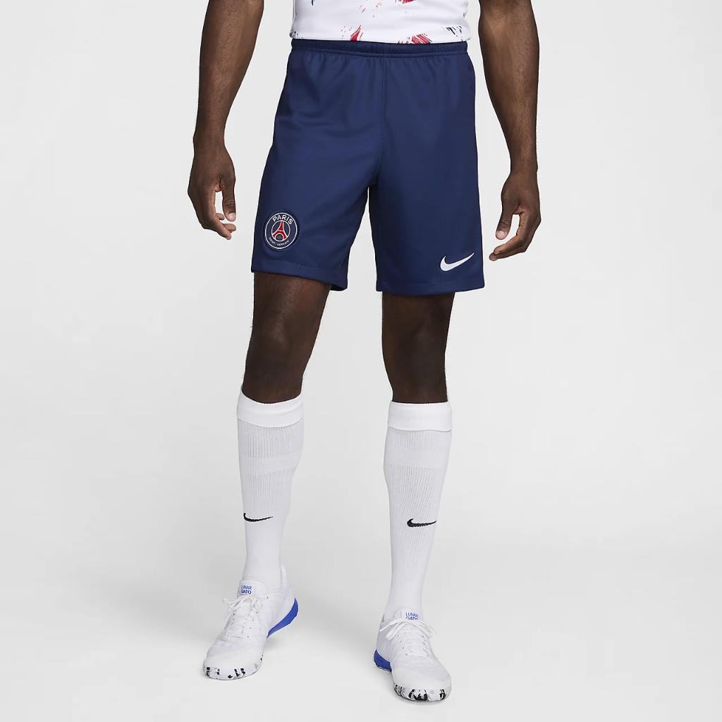나이키 파리생제르망 드라이핏 풋볼 쇼츠 Paris Saint-Germain 2024/25 Stadium Home Men&#039;s Nike Dri-FIT Football Replica Shorts FN8864-410